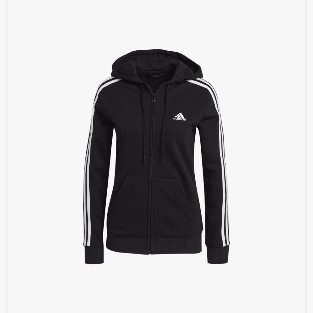 Adidas Black Full-Zip  Hoodie